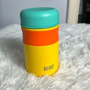 BUILT 16oz Vacuum Insulated Double Wall Citrus Sunrise Stripe Food Jar